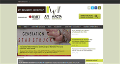 Desktop Screenshot of afiresearch.rmit.edu.au